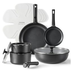Carote Nonstick Cookware Sets, 15 Pcs Non Stick Pots